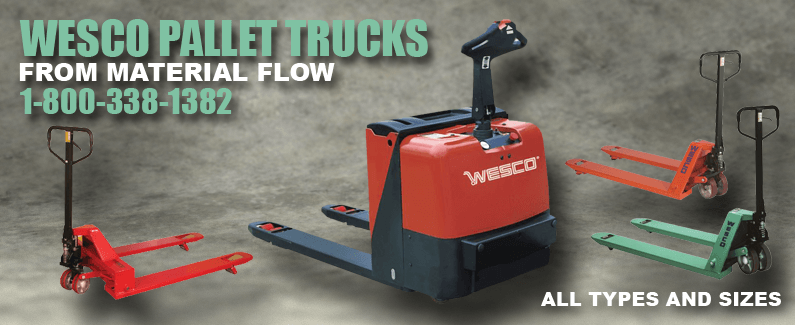 Wesco pallet trucks from Material Flow